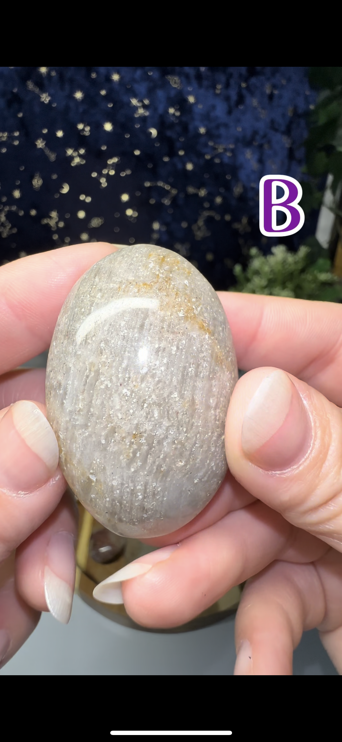 1000 Layer Garden Quartz Palm Stones