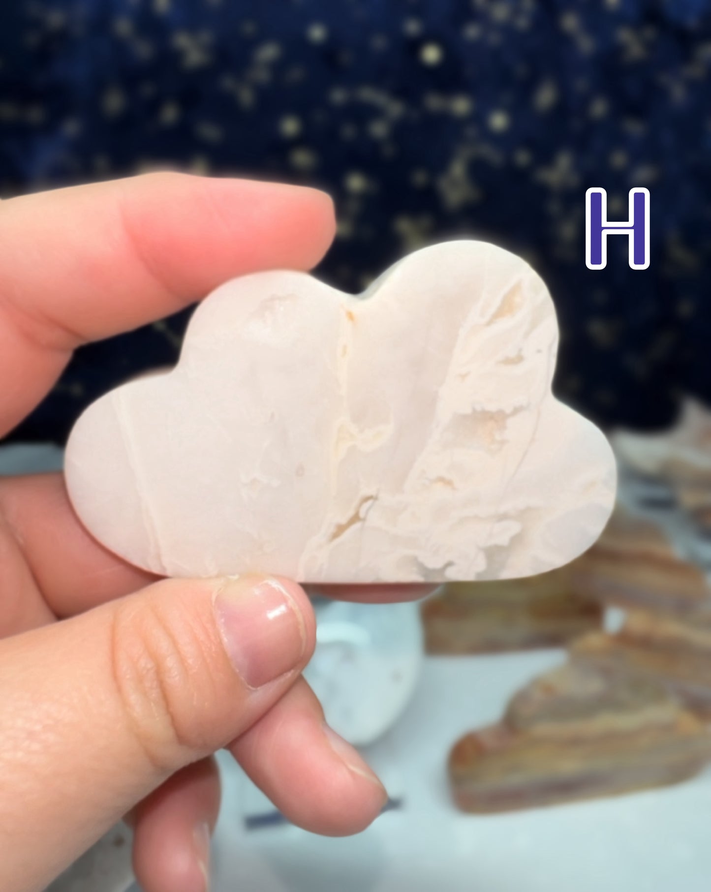 White Plume Agate Cloud