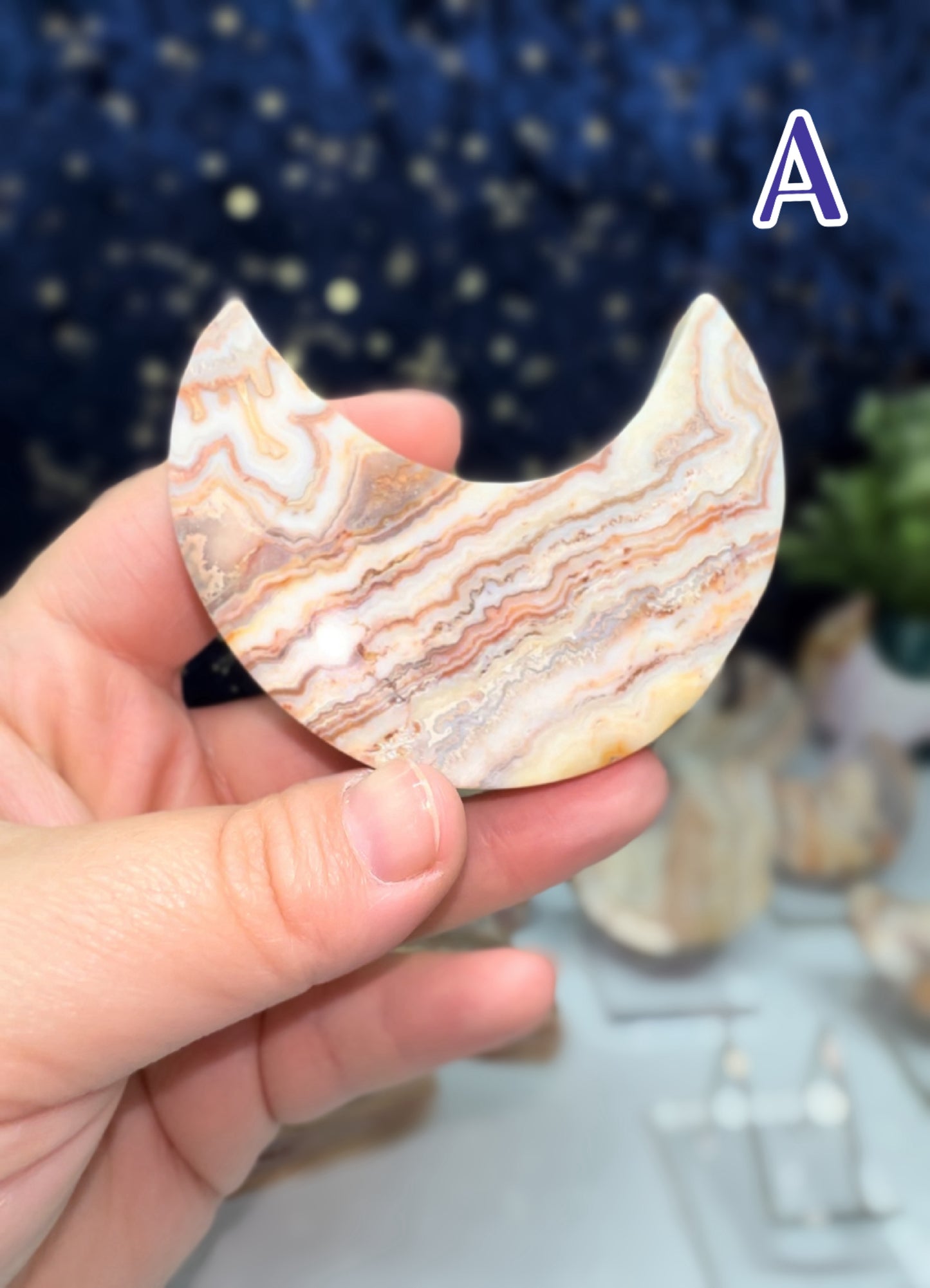 Crazy Lace Agate Moon