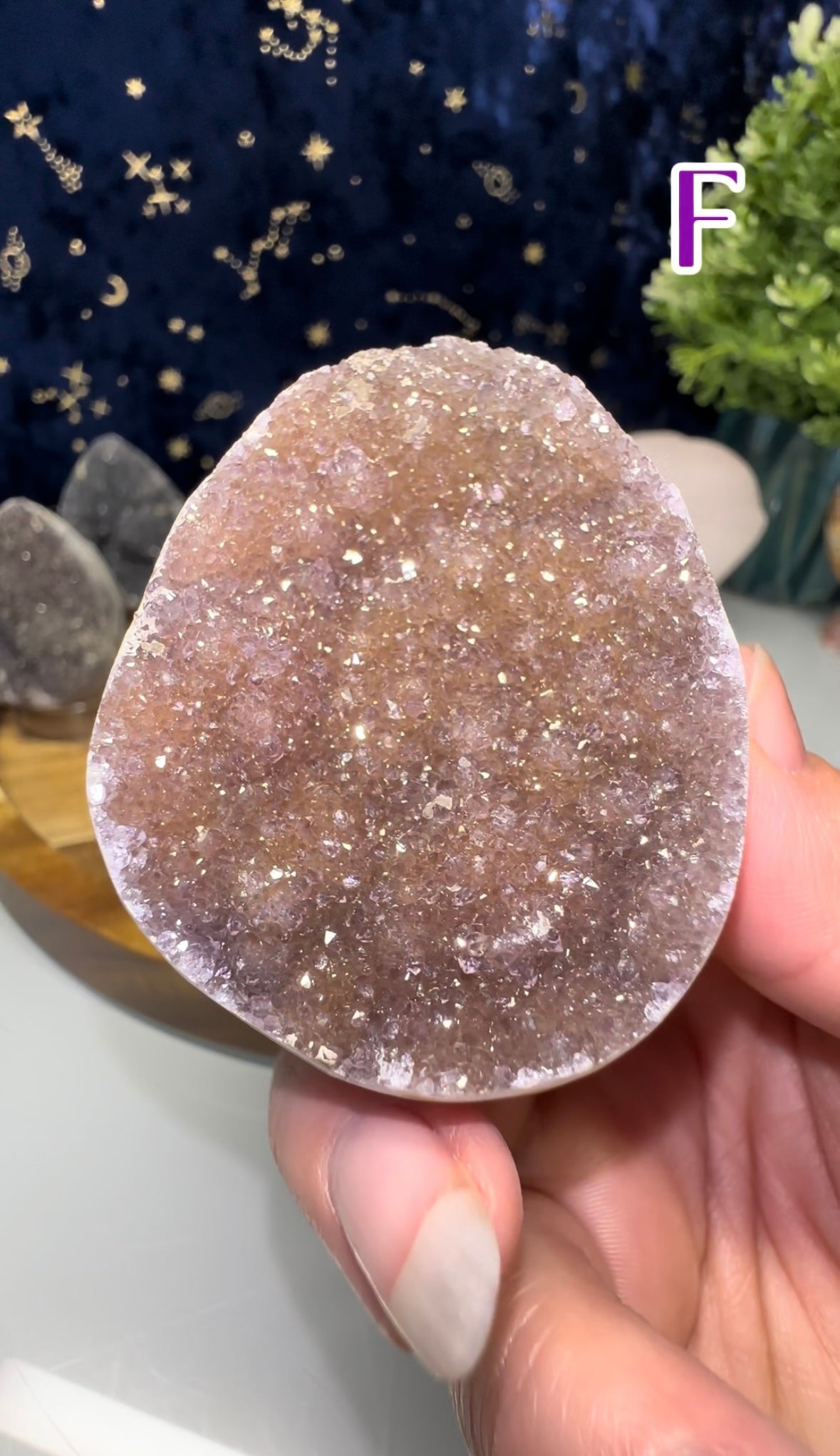 Druzy Amethyst Egg