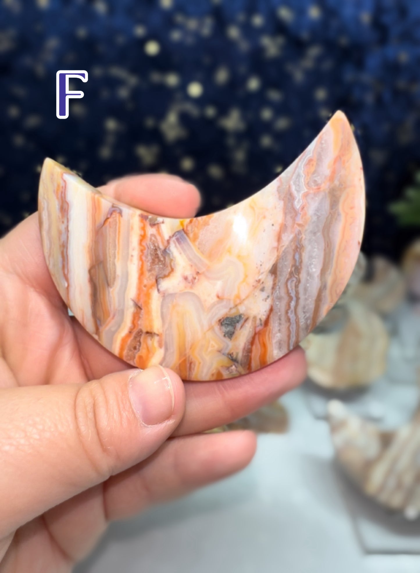 Crazy Lace Agate Moon