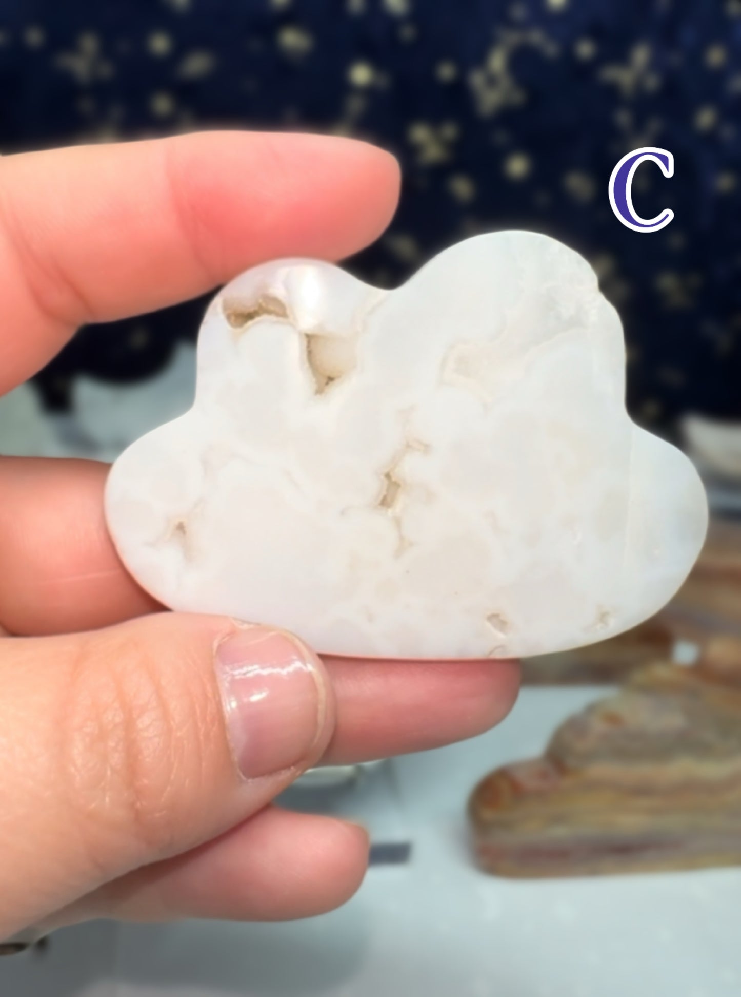 White Plume Agate Cloud