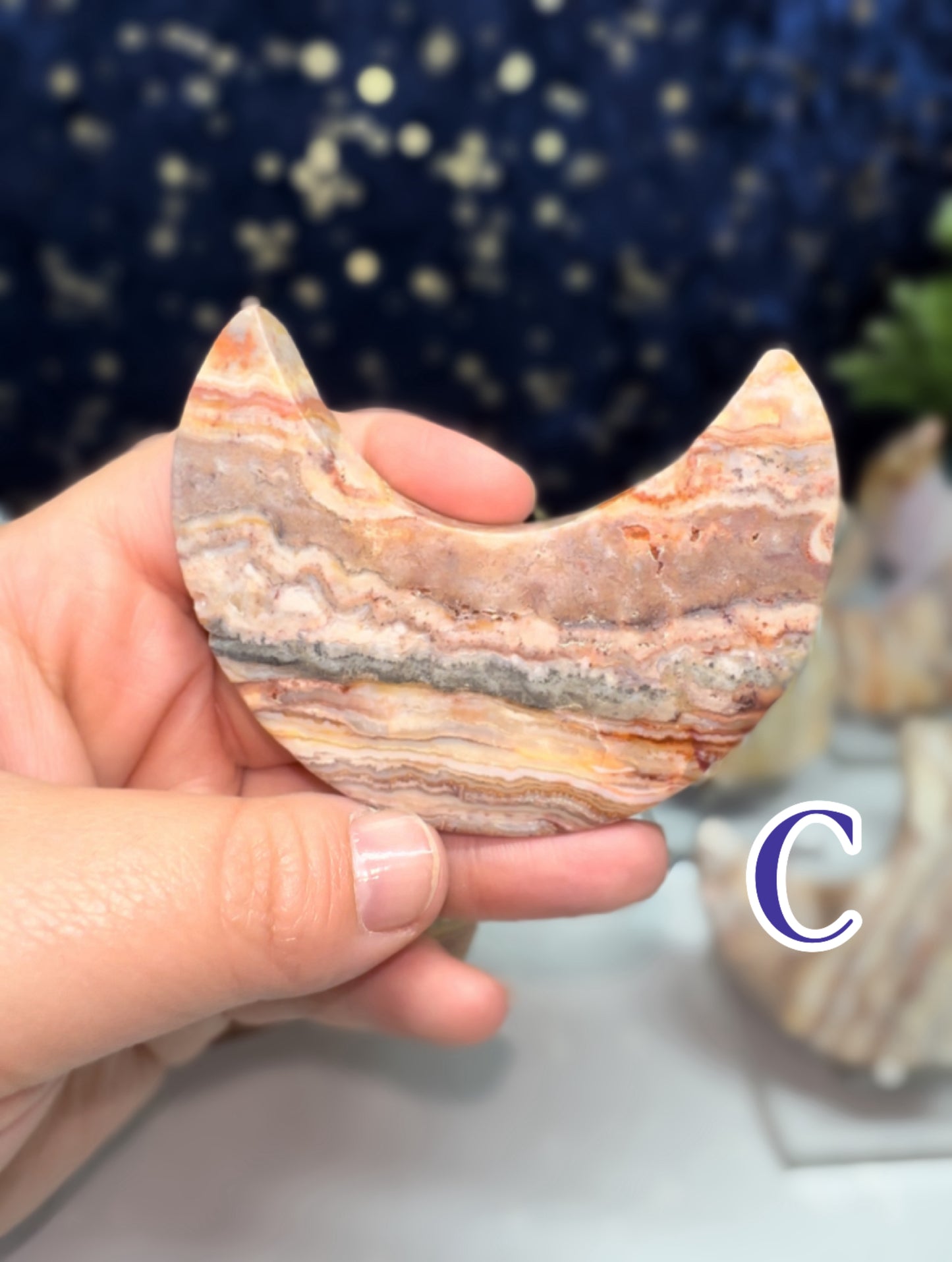 Crazy Lace Agate Moon