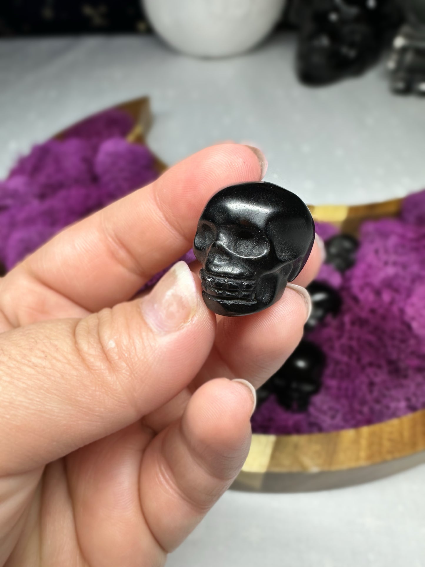 Small Obsidian Skull