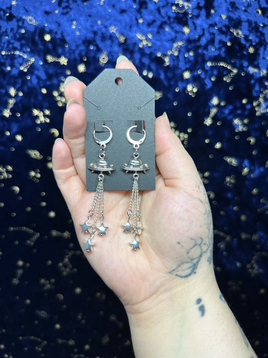 UFO Dangle Earrings