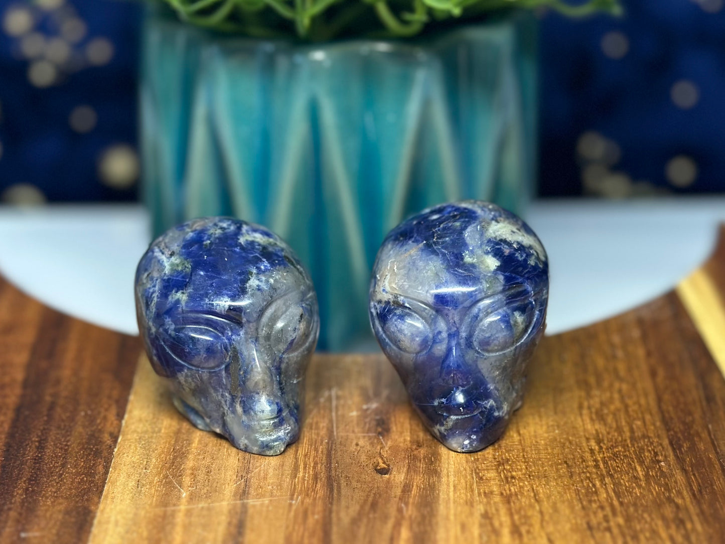 Sodalite Alien Head