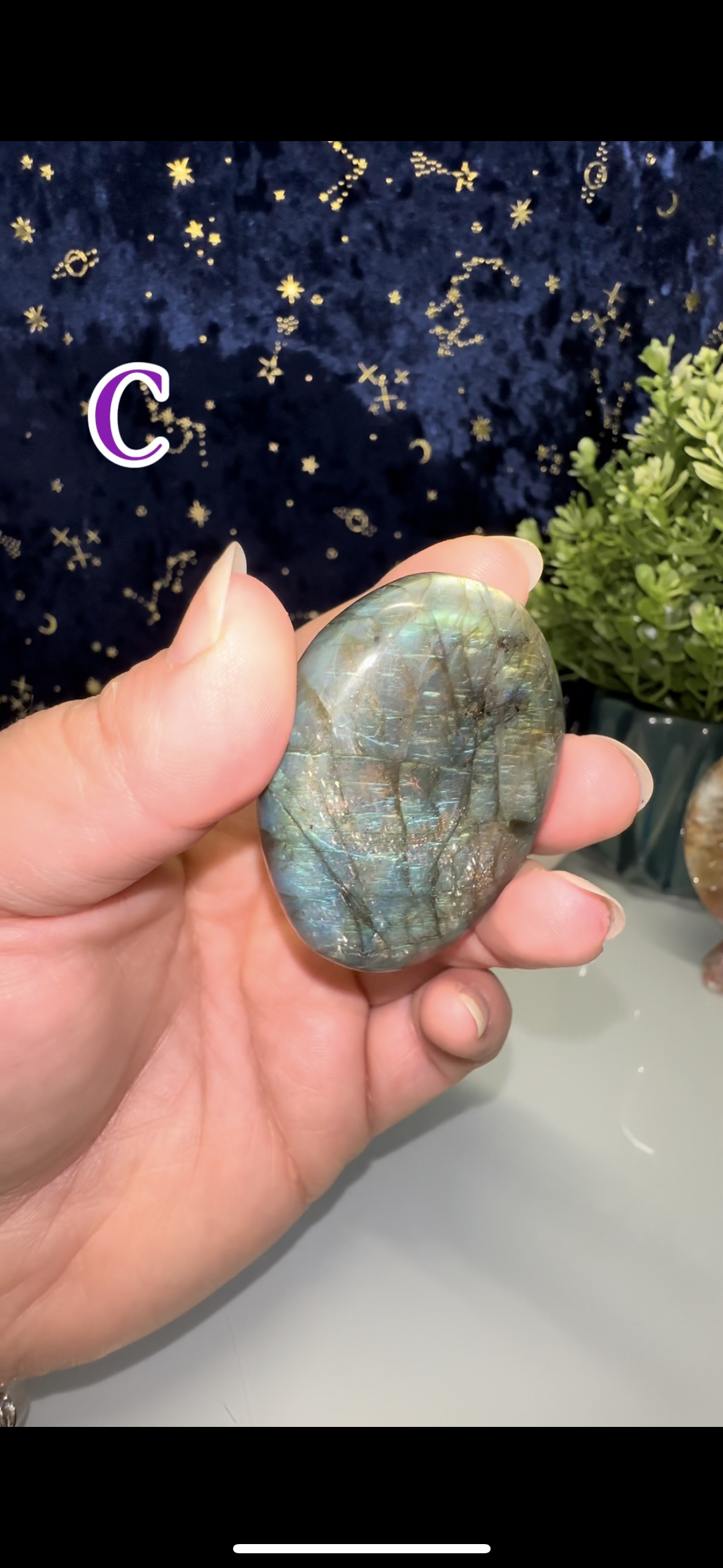 Labradorite Palm Stone