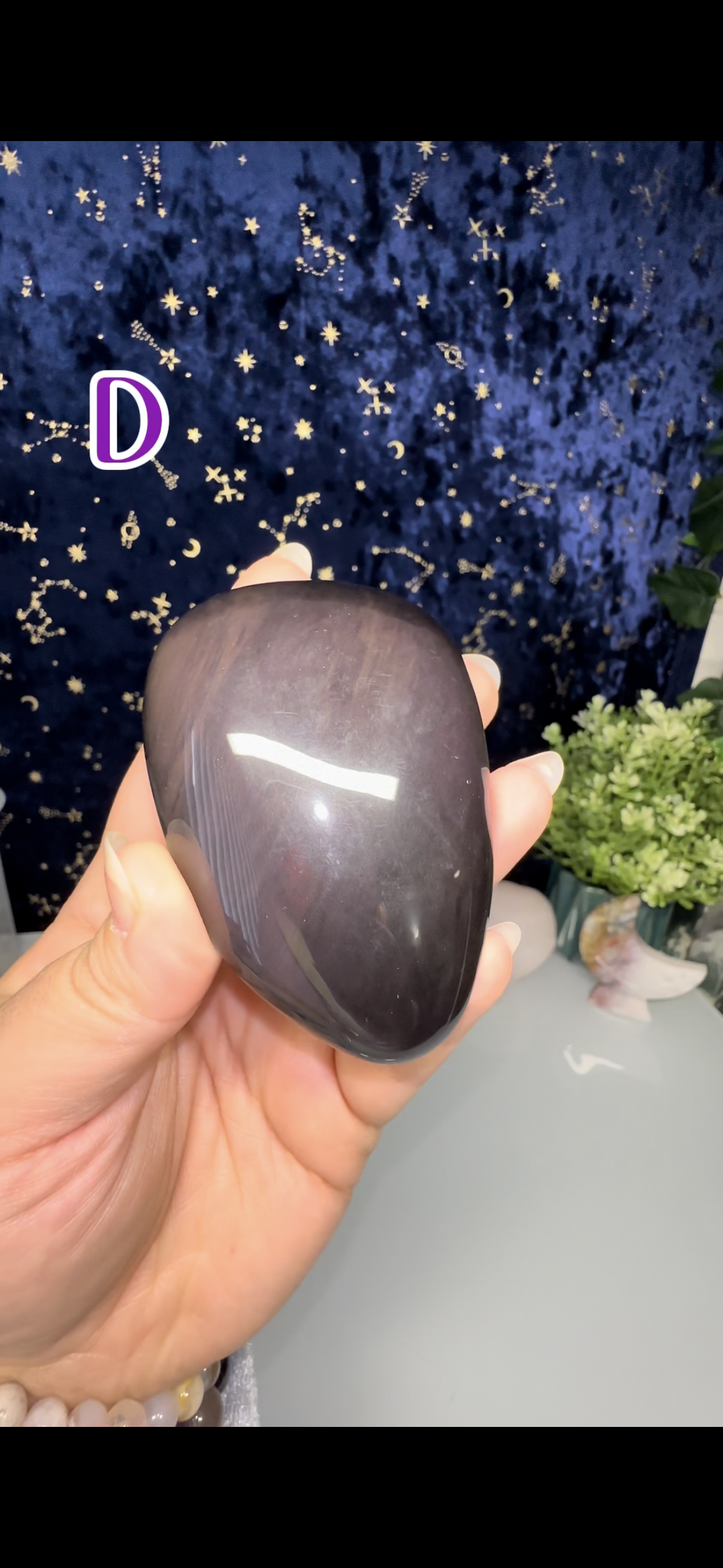 Rainbow Obsidian Palm Stone