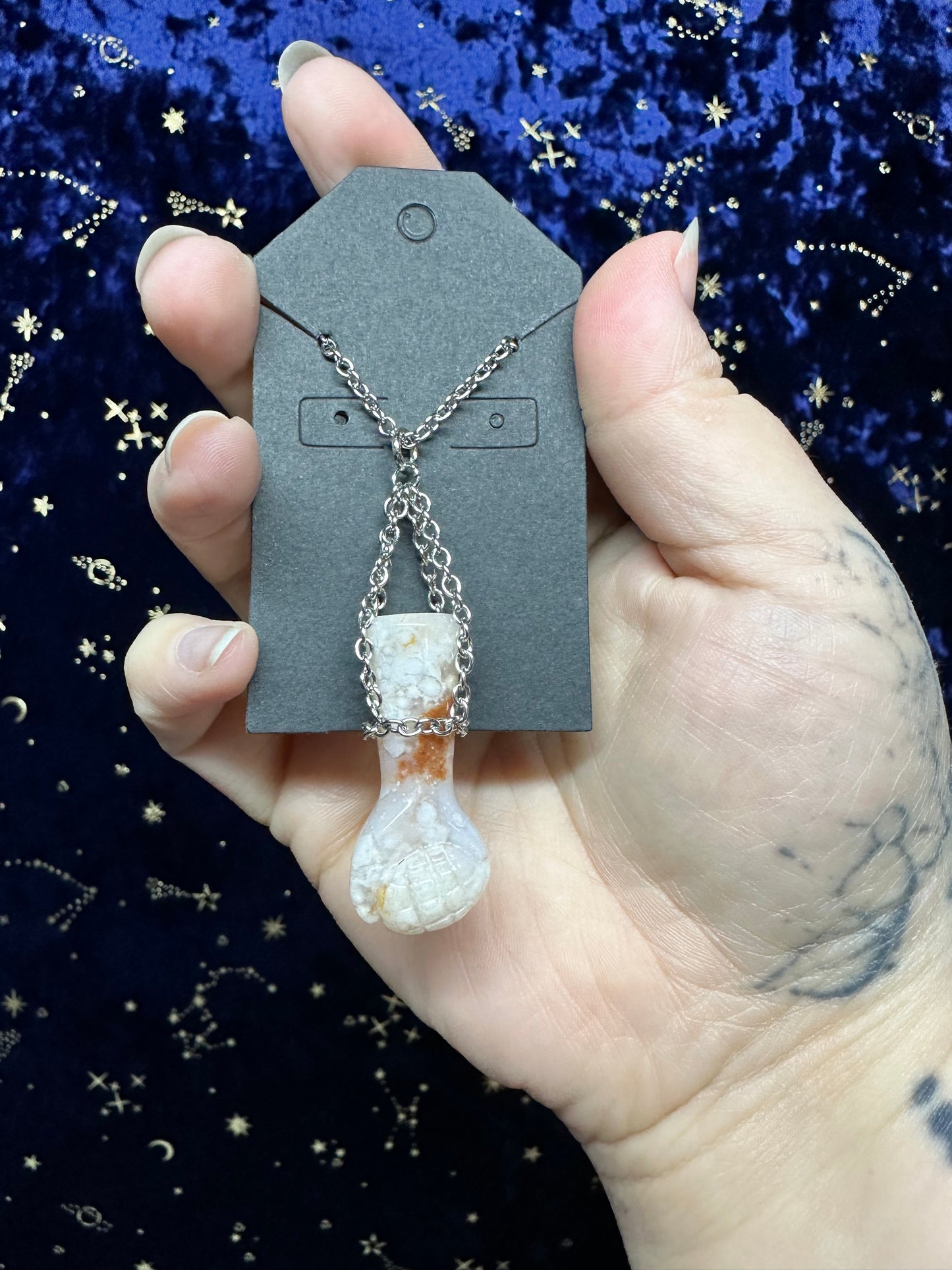 Crystal Fist Necklace