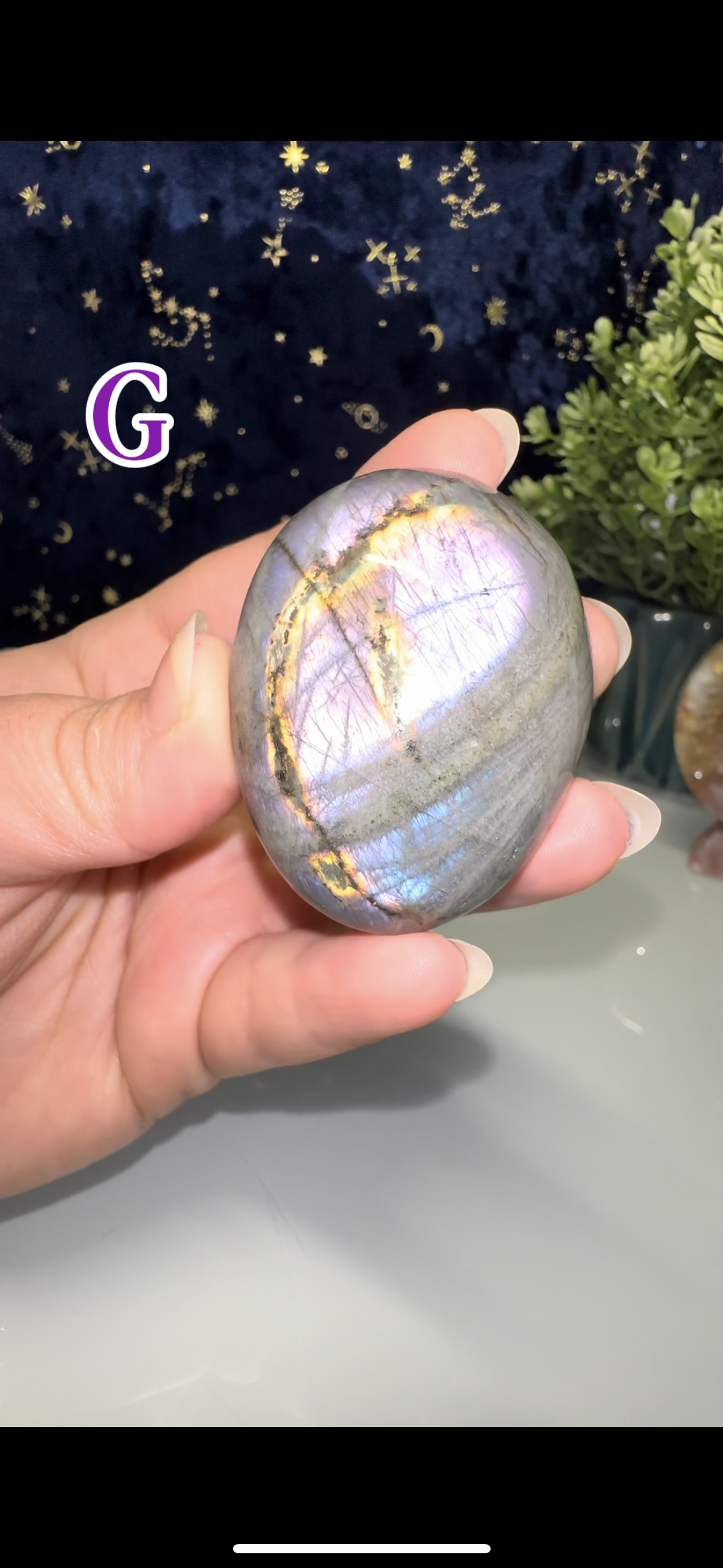 Labradorite Palm Stone