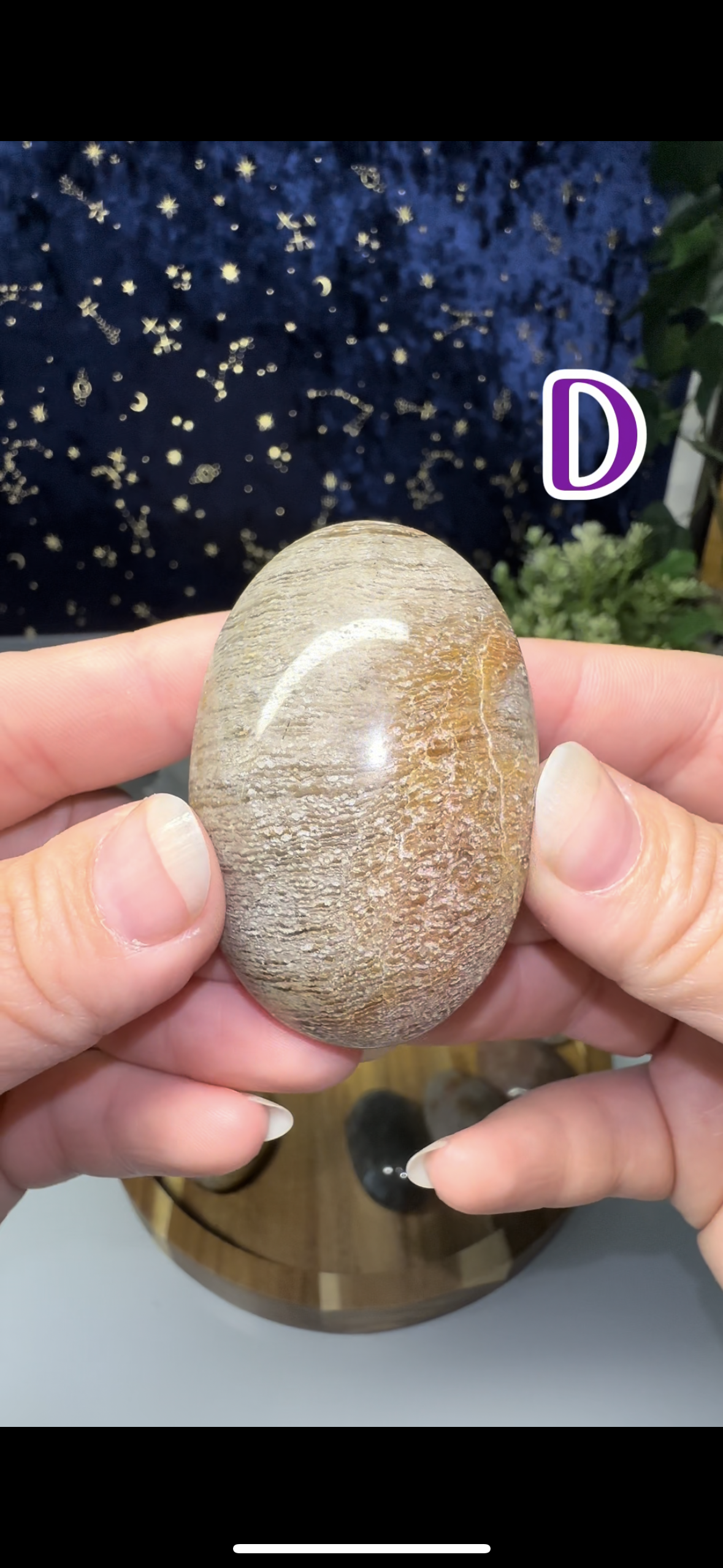 1000 Layer Garden Quartz Palm Stones