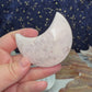 White Plume Agate Moon